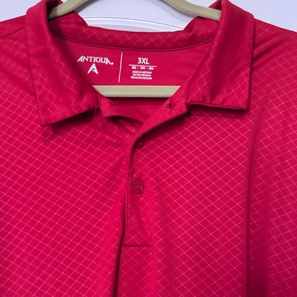 Antigua Men's Vibrant Red Polo Shirt - Picture 3 of 3